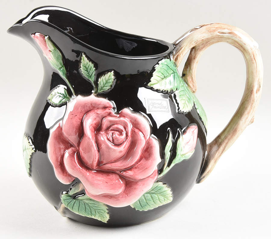 Midnight Rose (Pink Rose) 48 Oz Pitcher by Fitz & Floyd-1