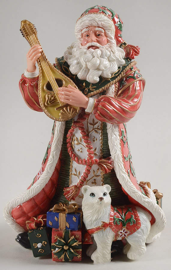 Christmas Tidings Musical Figurine by Fitz & Floyd-1