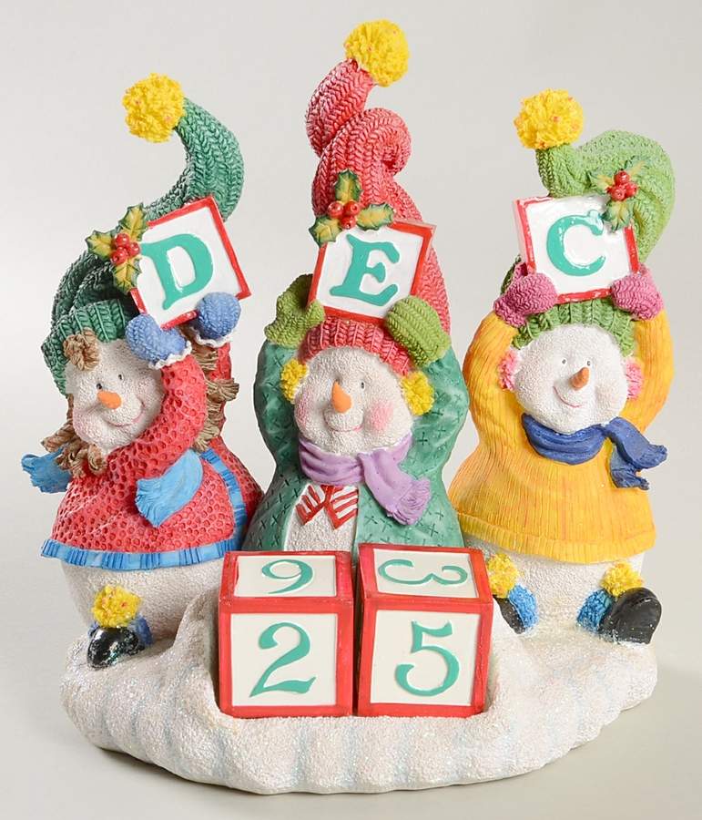 Snowman Jamboree Countdown Calendar Figurine by Fitz & Floyd-1