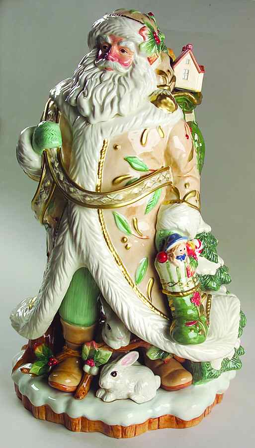 Winter Wonderland Santa Claus Figurine by Fitz & Floyd-1