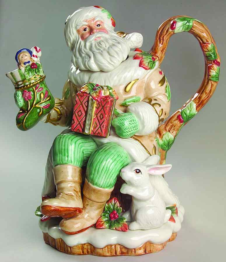 Winter Wonderland Teapot & Lid by Fitz & Floyd-1