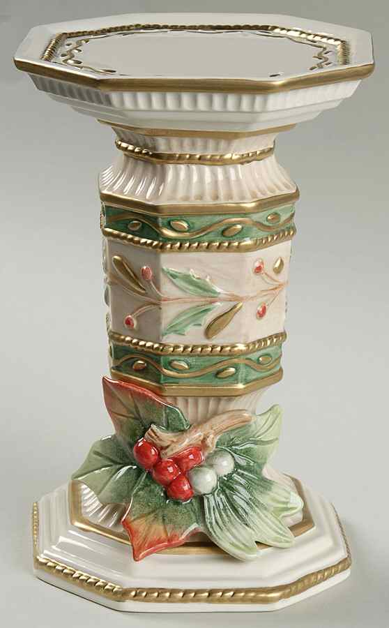 Winter Wonderland 7" Pillar Candleholder by Fitz & Floyd-1