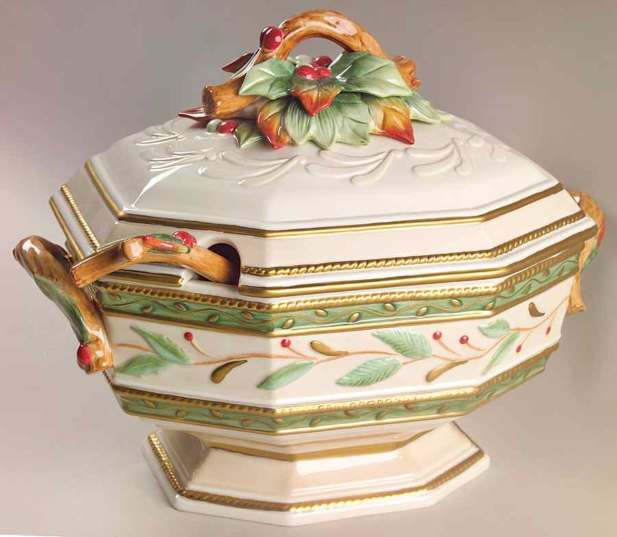 Winter Wonderland Tureen & Lid w/Ladle by Fitz & Floyd-1