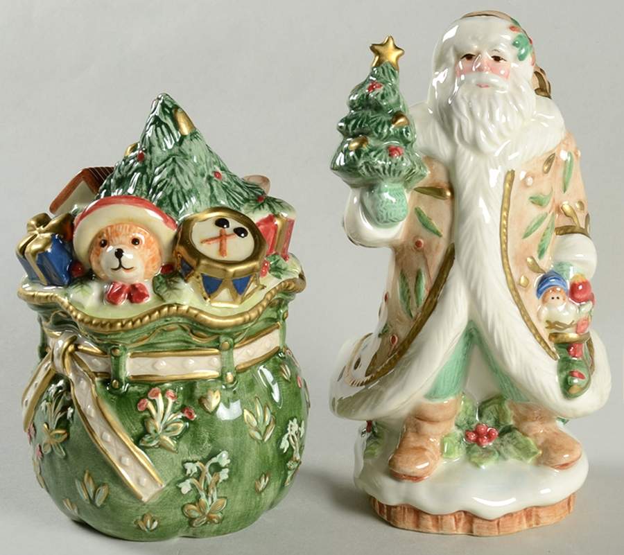 Winter Wonderland Figural Salt & Pepper Set by Fitz & Floyd-1