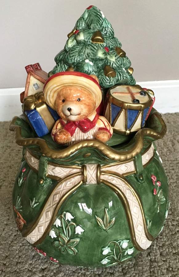 Winter Wonderland Candy Jar & Lid by Fitz & Floyd-1