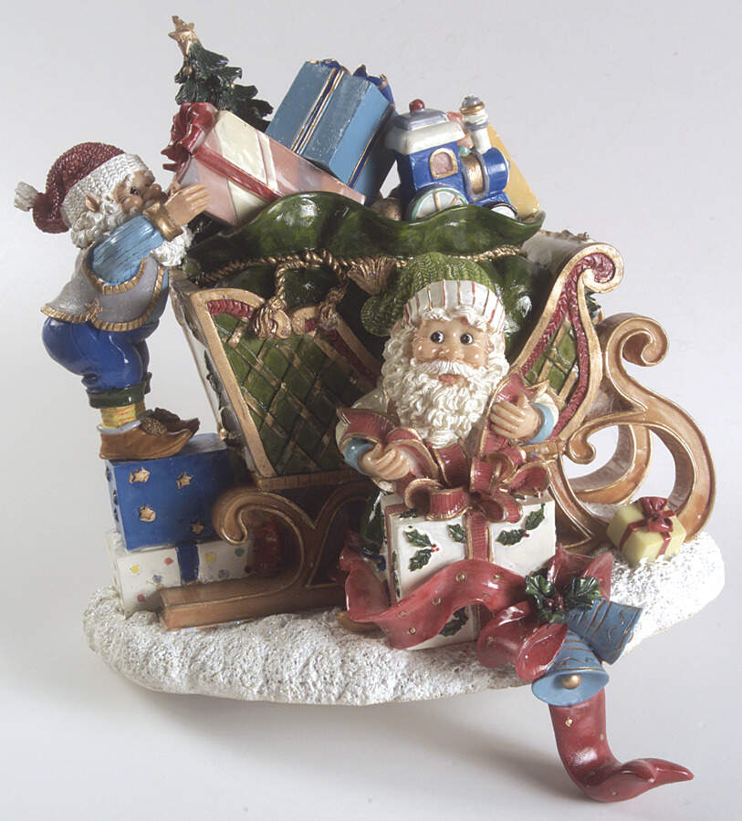 Happy Holidays Figural Stocking Holder by Fitz & Floyd-1