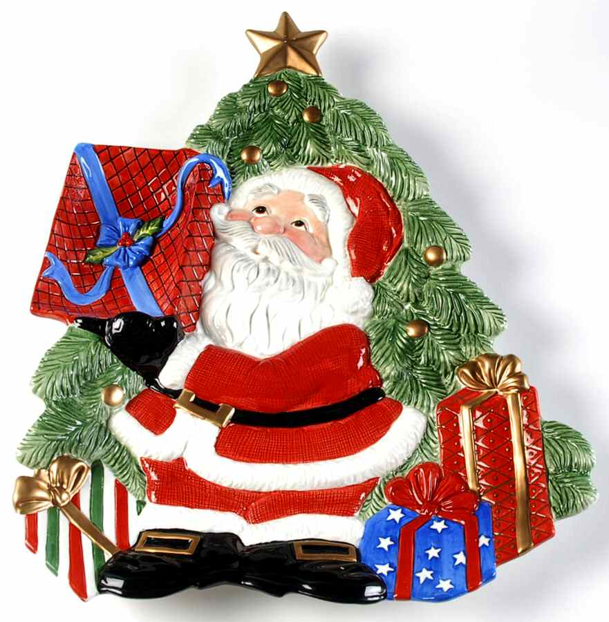 Happy Holidays 1 Piece Chip & Dip by Fitz & Floyd-1