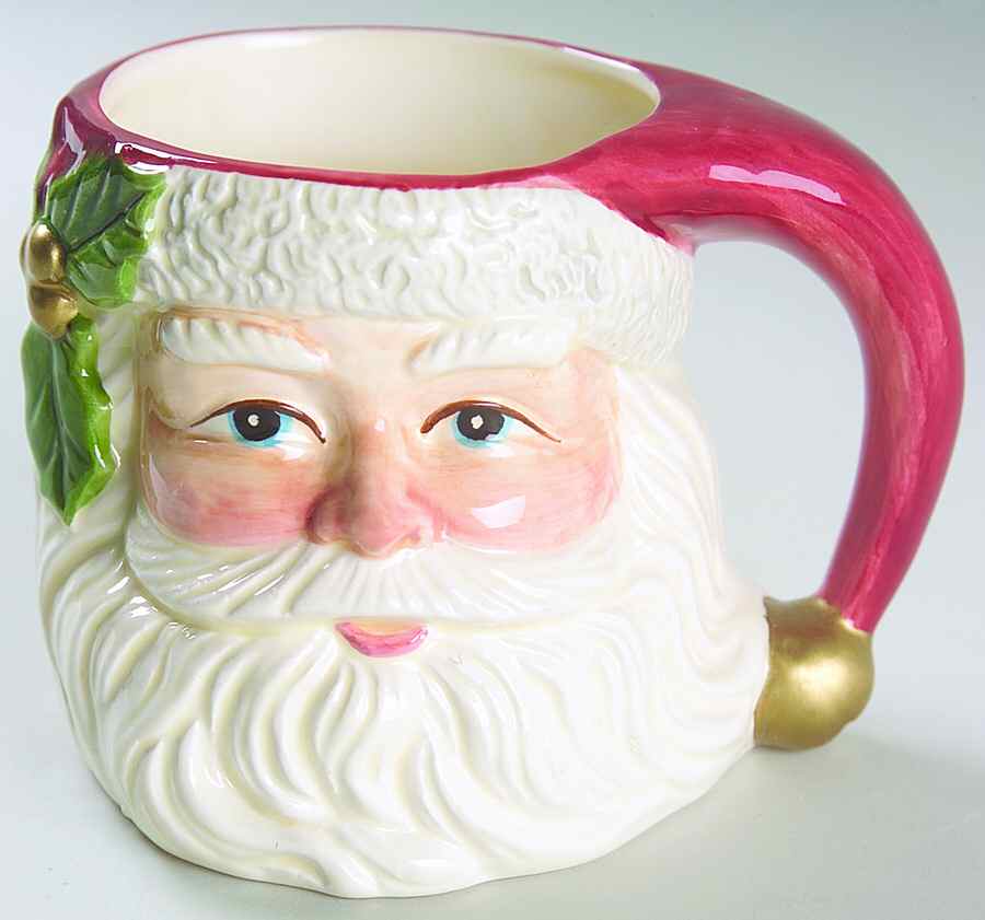 Holiday Santa Mug by Fitz & Floyd-1