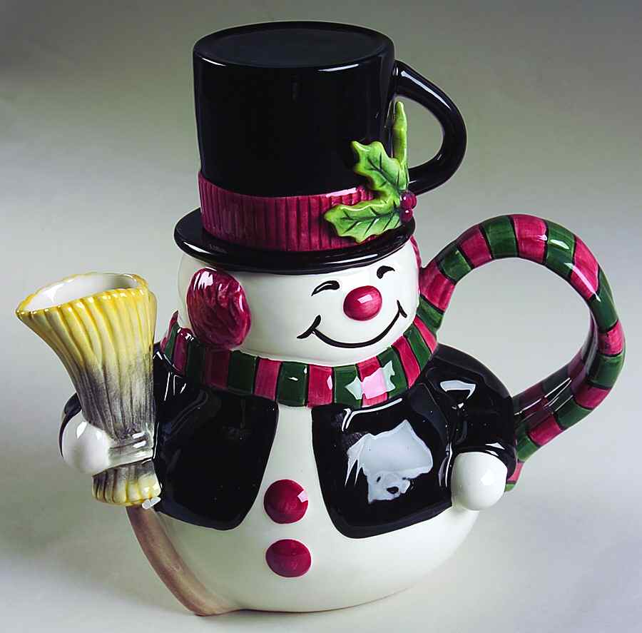 Snack Therapy Individual Teapot & Lid with Cup by Fitz & Floyd-1
