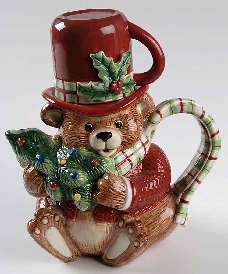 Snack Therapy Individual Teapot & Lid with Cup by Fitz & Floyd-1