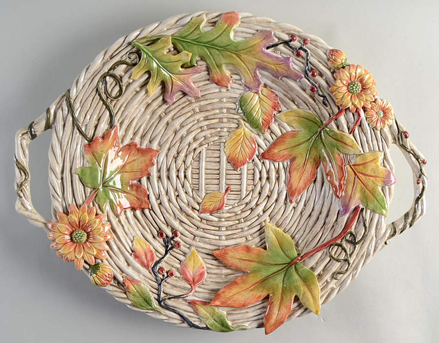 Harvest Heritage 19" Oval Serving Platter by Fitz & Floyd-1