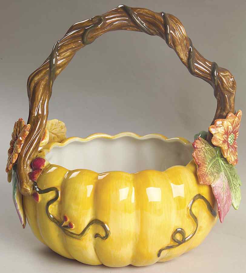 Harvest Heritage 6" Handled Basket by Fitz & Floyd-1