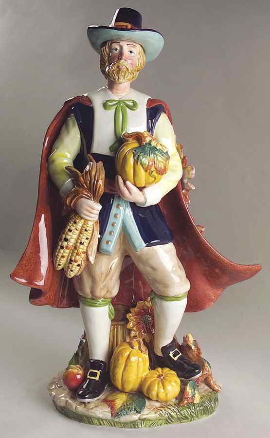 Harvest Heritage Male Pilgrim Figurine by Fitz & Floyd-1