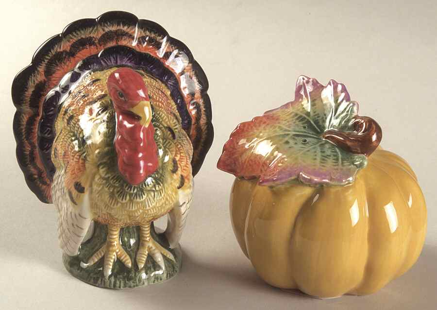 Harvest Heritage Figural Salt & Pepper Set by Fitz & Floyd-1