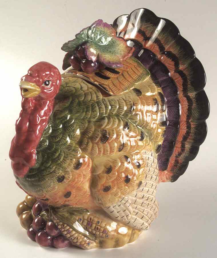 Harvest Heritage Teapot & Lid by Fitz & Floyd-1
