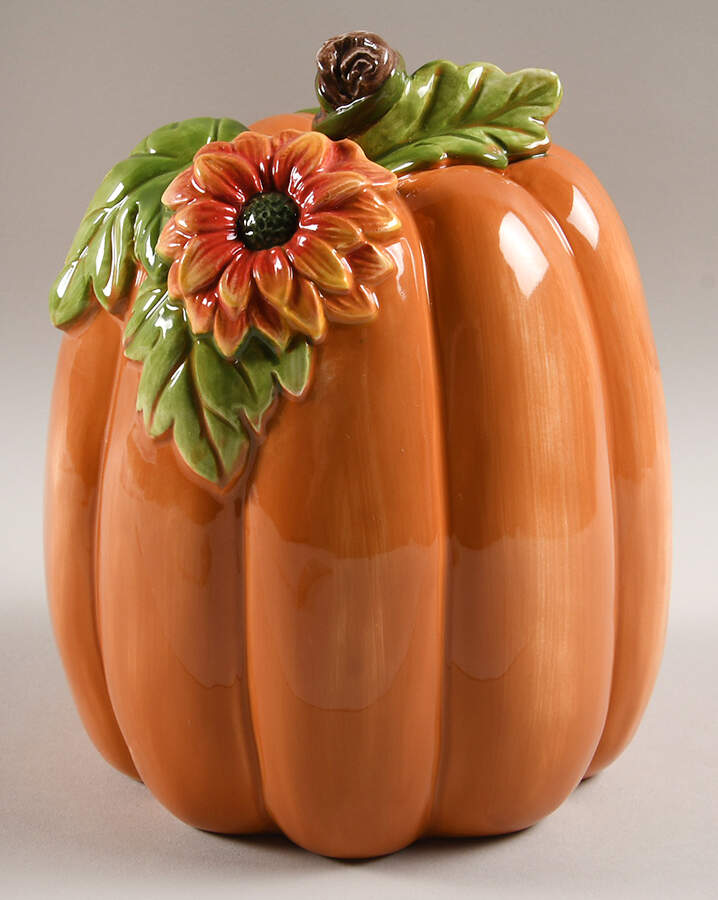 Halloween Harvest Pumpkin Figurine by Fitz and Floyd-1