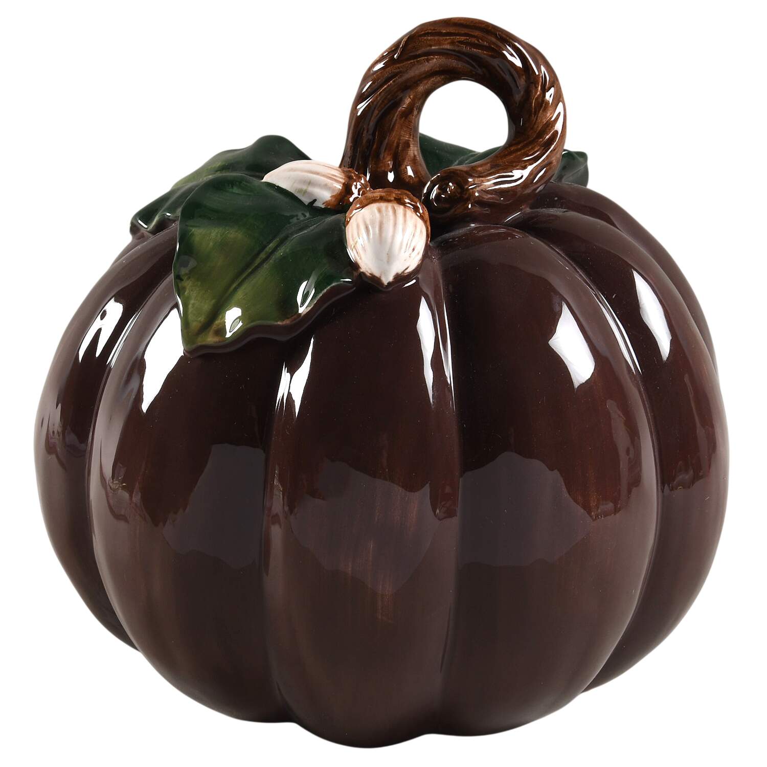 Halloween Harvest Pumpkin Figurine by Fitz & Floyd-1
