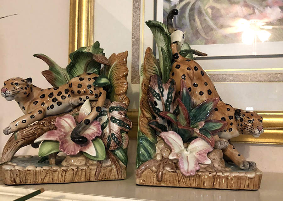 Exotic Jungle China Bookend - Set of 2 by Fitz & Floyd-1