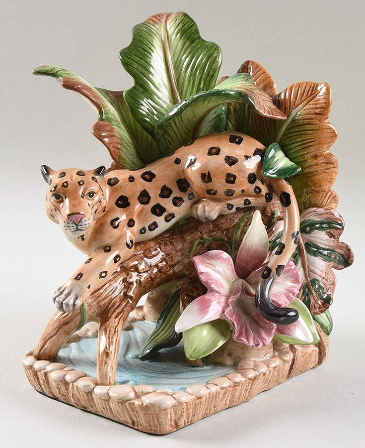 Exotic Jungle Single China Bookend by Fitz & Floyd-1