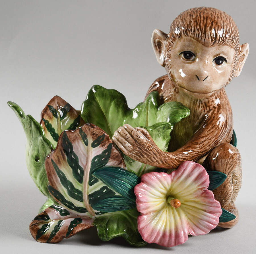 Exotic Jungle 3" Pillar Candleholder by Fitz & Floyd-1