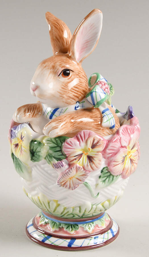 Halcyon Sugar Bowl & Lid by Fitz & Floyd-1
