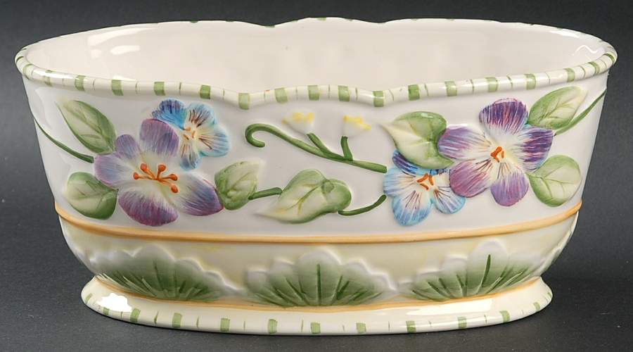 Halcyon 8" Oval Vegetable Bowl by Fitz & Floyd-1