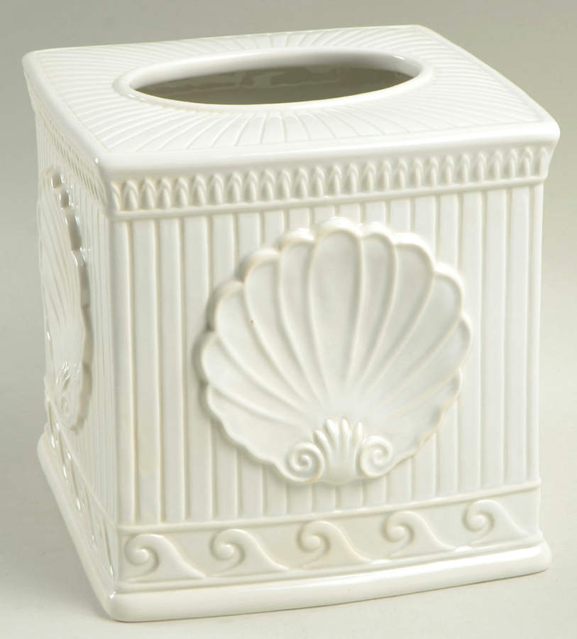 Atlantis Square Tissue Box Cover by Fitz & Floyd-1
