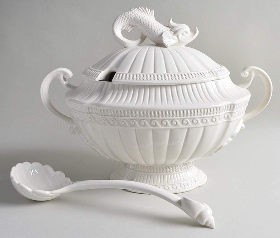 Atlantis Tureen & Lid w/Ladle by Fitz & Floyd-1