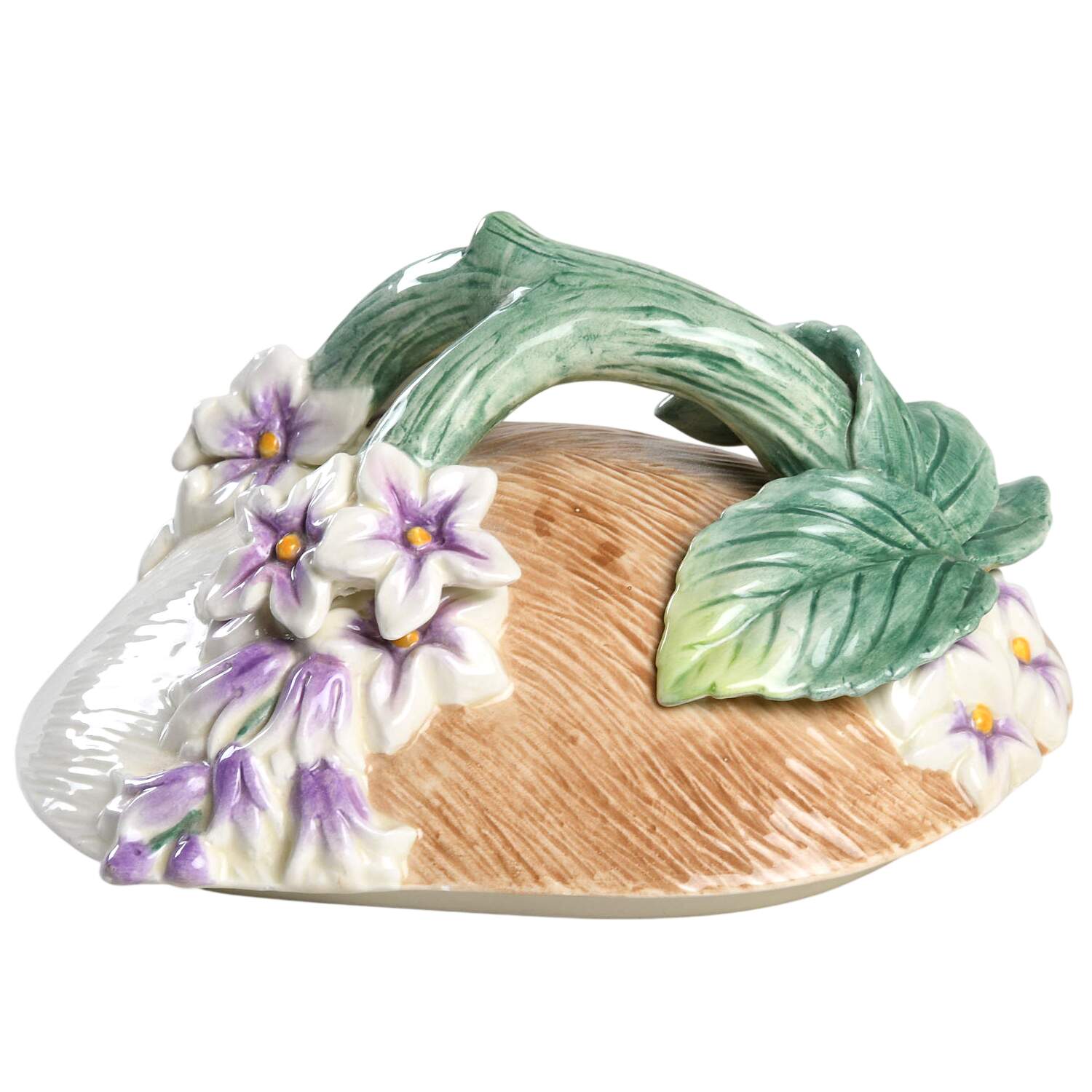 Botanical Bunny Lid for Cookie Jar by Fitz & Floyd-1