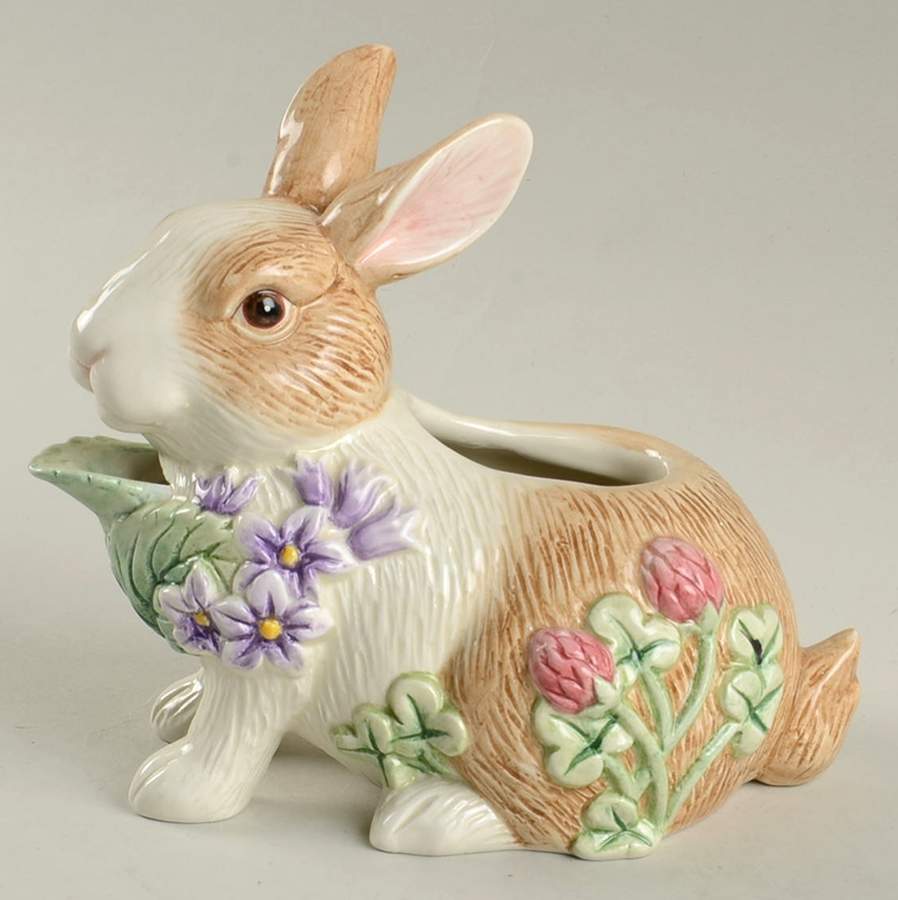 Botanical Bunny Creamer by Fitz & Floyd-1