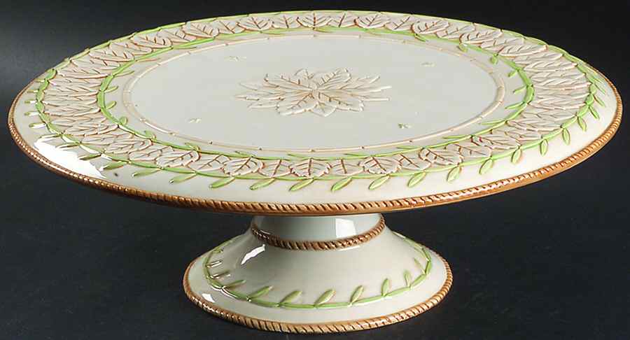 Le Canard 14" Diameter Pedestal Cake Stand by Fitz & Floyd-1
