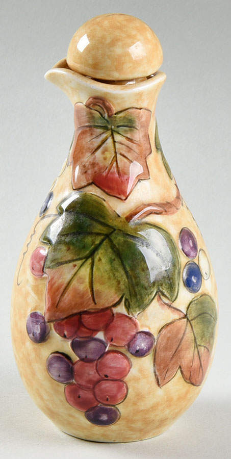 Tuscan Villa Oil Or Vinegar Cruet and Stopper by Fitz & Floyd-1