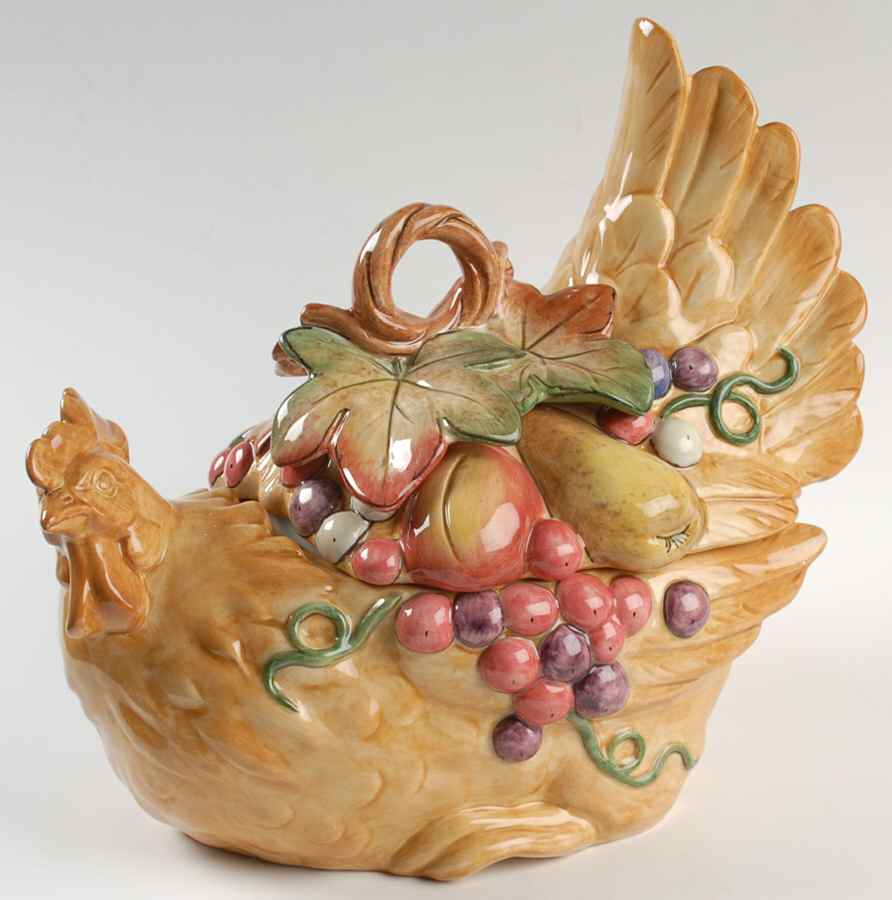Tuscan Villa Oval Covered Vegetable by Fitz & Floyd-1