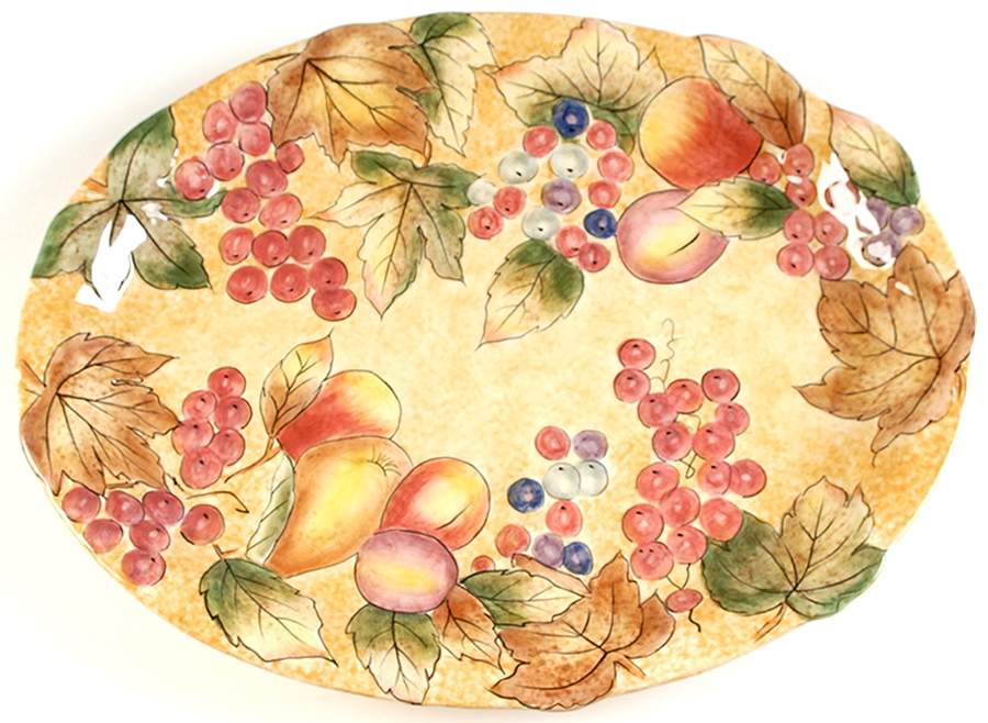 Tuscan Villa 18" Oval Serving Platter by Fitz & Floyd-1