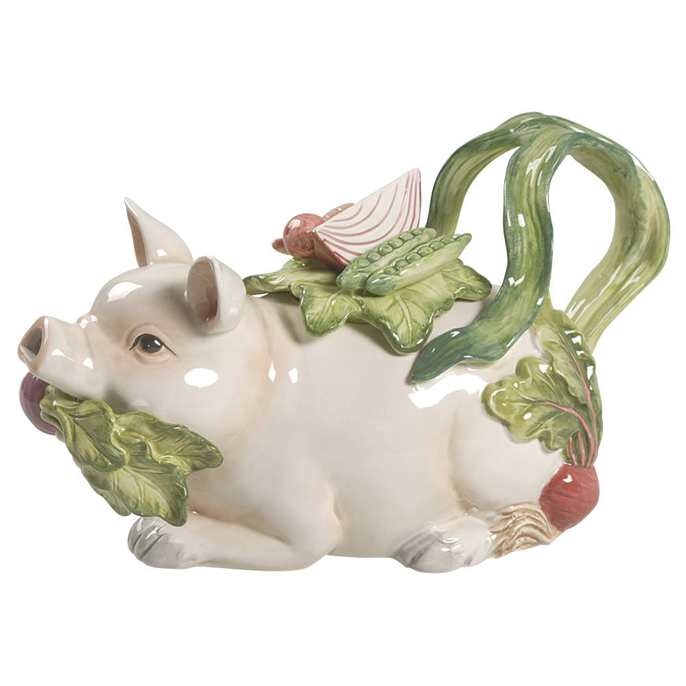 French Market Teapot & Lid by Fitz & Floyd-1