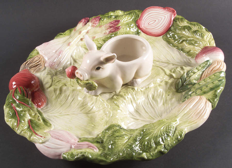 French Market 5 Part Oval Divided Server by Fitz & Floyd-1