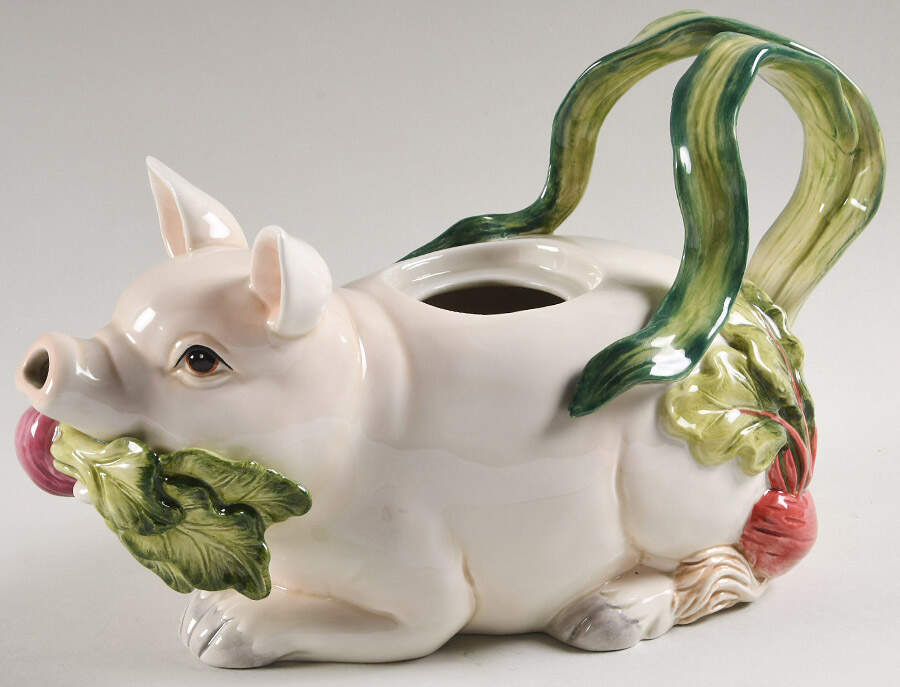 French Market Teapot No Lid by Fitz & Floyd-1