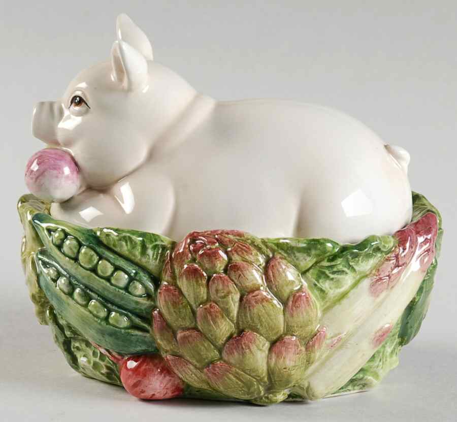 French Market Oval Box & Lid by Fitz & Floyd-1