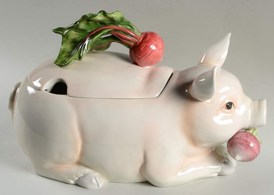 French Market Tureen &  Lid by Fitz & Floyd-1
