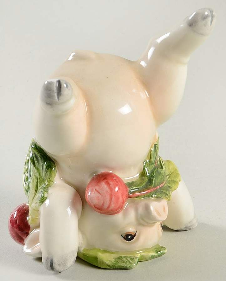 French Market On Head Tumbling Pig Figurine by Fitz & Floyd-1