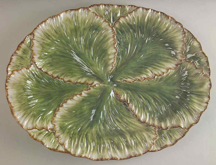 Belle Classique 16" Sculpted Oval Serving Platter by Fitz & Floyd-1