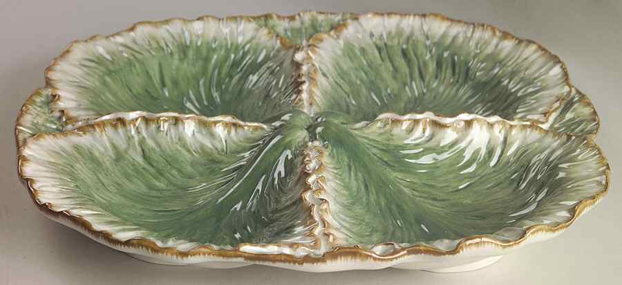 Belle Classique 4 Part Square Sculpted Divided Server by Fitz & Floyd-1