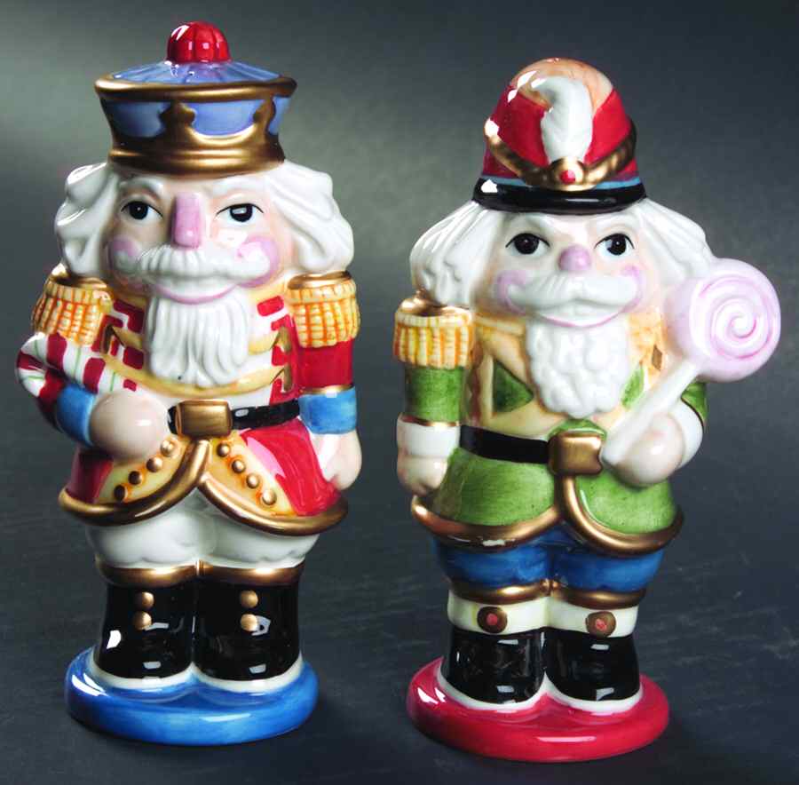 Nutcracker Sweets (Intro 2002) Salt & Pepper Set by Fitz and Floyd-1