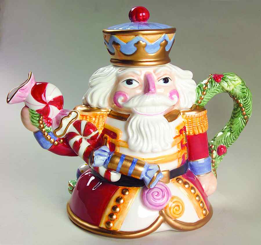 Nutcracker Sweets (Intro 2002) Teapot & Lid by Fitz & Floyd-1
