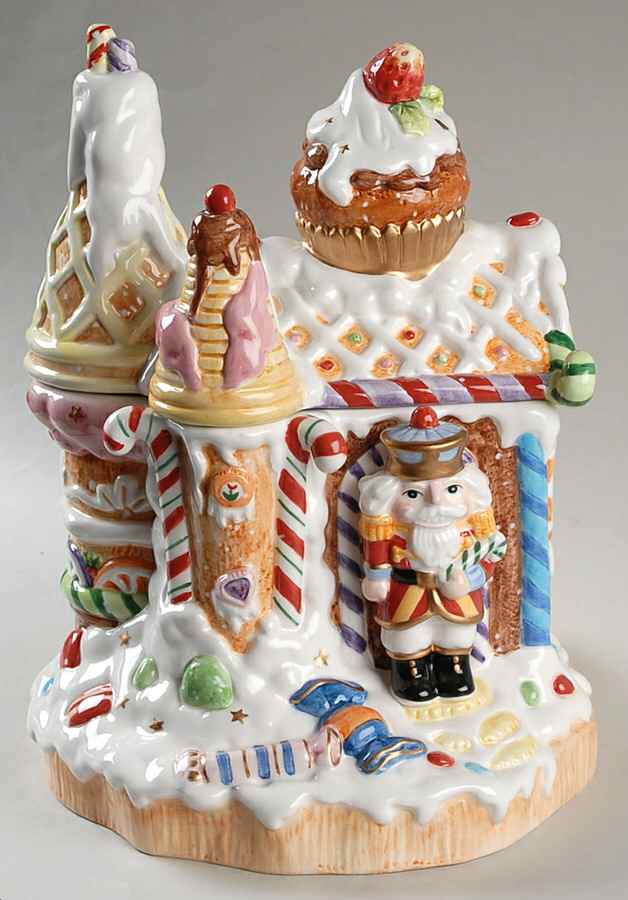Nutcracker Sweets (Intro 2002) Cookie Jar & Lid by Fitz & Floyd-1