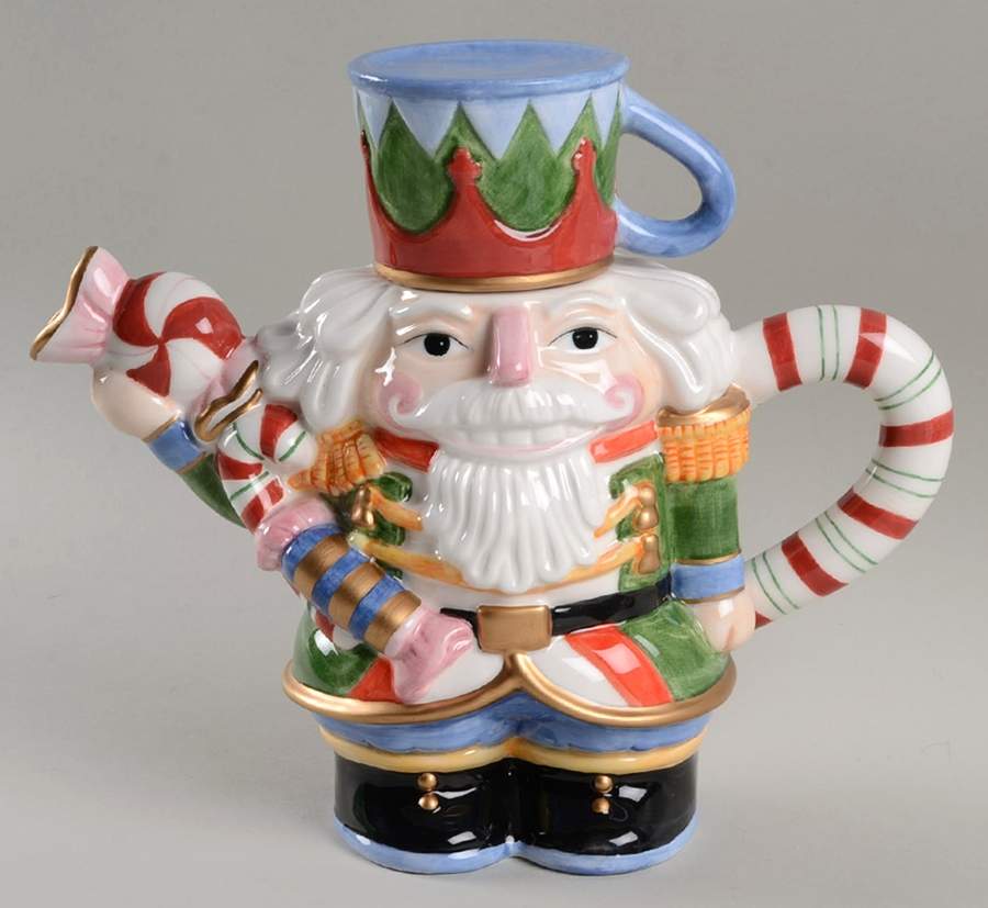 Nutcracker Sweets (Intro 2002) Chocolate Pot & Lid by Fitz & Floyd-1