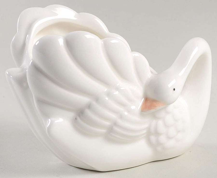 Swans Open Candy Dish by Fitz & Floyd-1