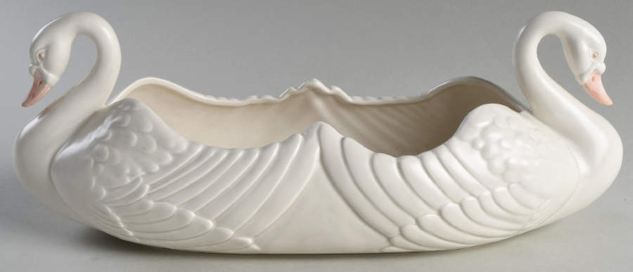 Swans Centerpiece/Console Bowl by Fitz & Floyd-1