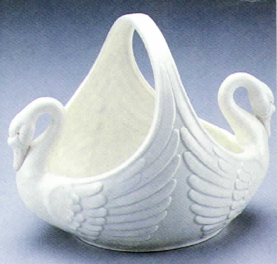Swans Figural Basket with Handle by Fitz & Floyd-1