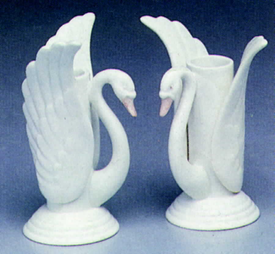 Swans 5" Bud Vase by Fitz & Floyd-1